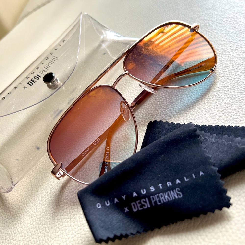 QUAY x DESI oversize sunglasses
